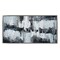 Outdoor Living and Style Black and Gray Abstract Rectangular Wall Art 59" x 30"